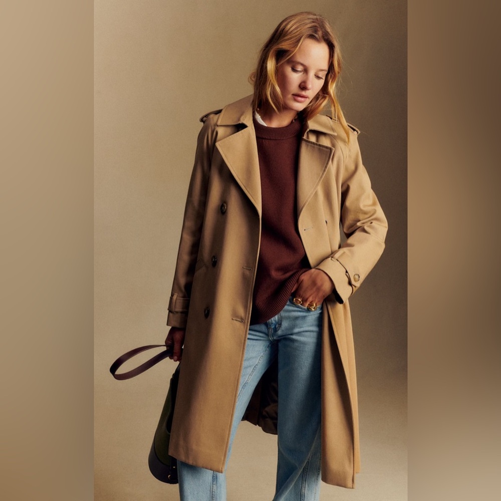 Sezane Scott Trench Coat size 36